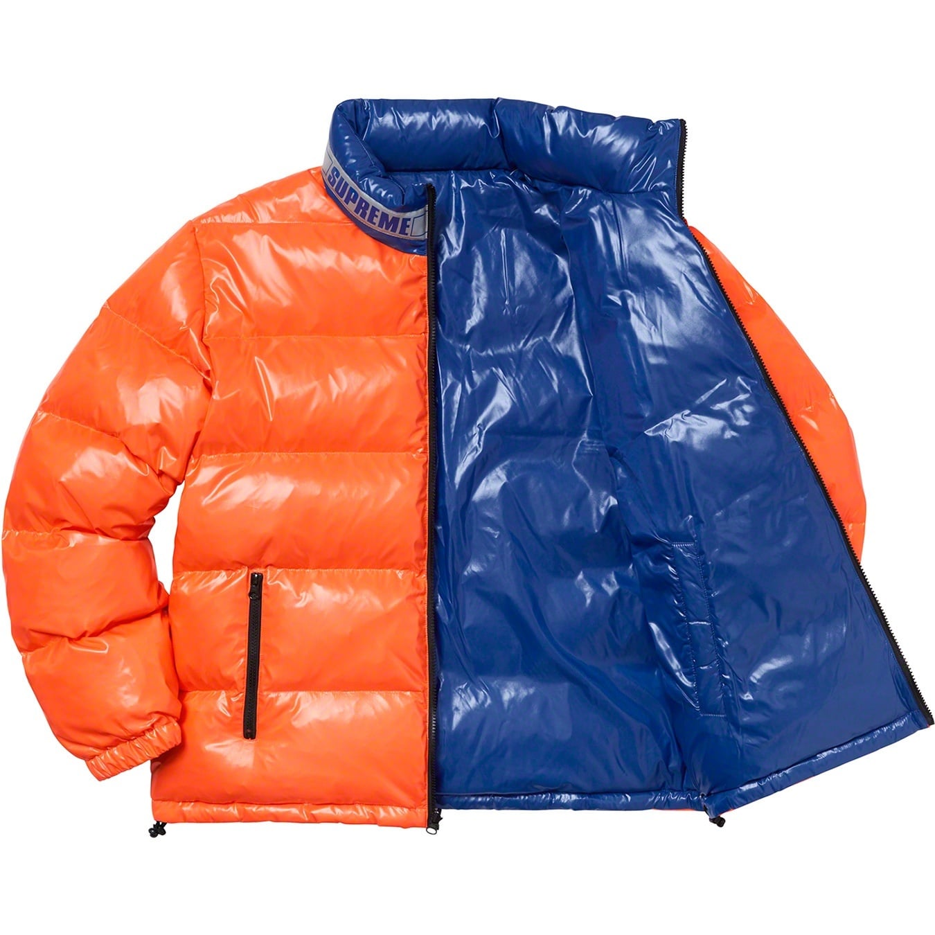 Shiny Reversible Puffy Jacket view 8
